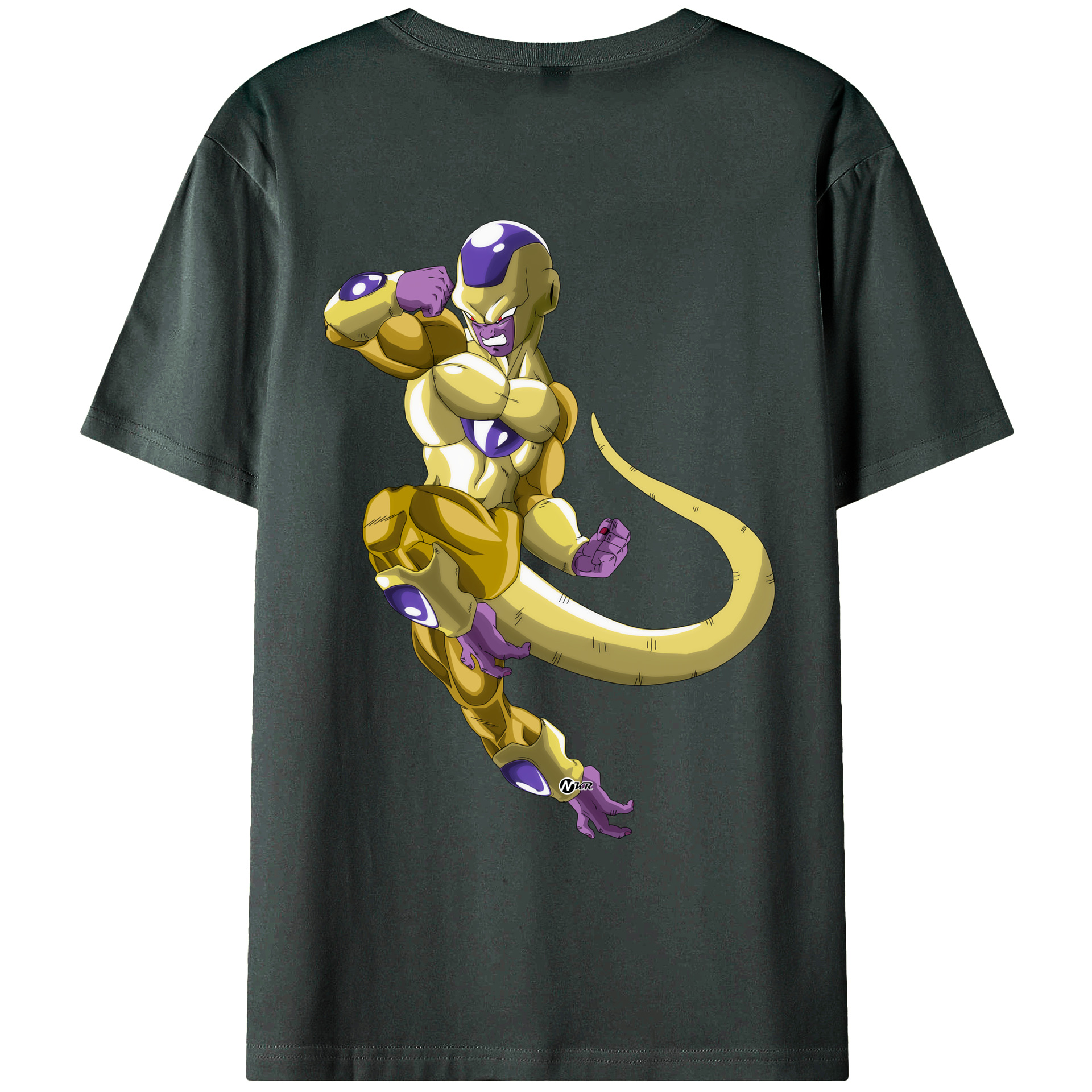 （画像用） ドラゴンボール フリーザ DRAGON BALL Frieza 綿100％ メンズ半袖Tシャツ（バックプリント） 通気性